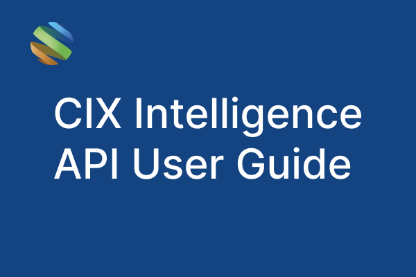 CIX Intelligence API User Guide